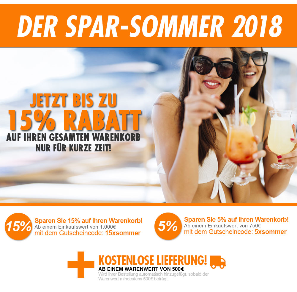 Spar Sommer Rabattaktion 2018 für bis zu 15% Rabatt im Klimaplatten Shop