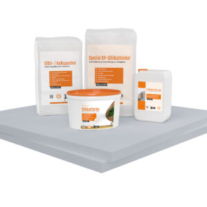 Renovierpaket extra fest Glatt 40mm (Klimaplatten 1.000×1.220x40mm, Grundierung, Kleber, Spachtel & Farbe oder Streich- und Rollputz)