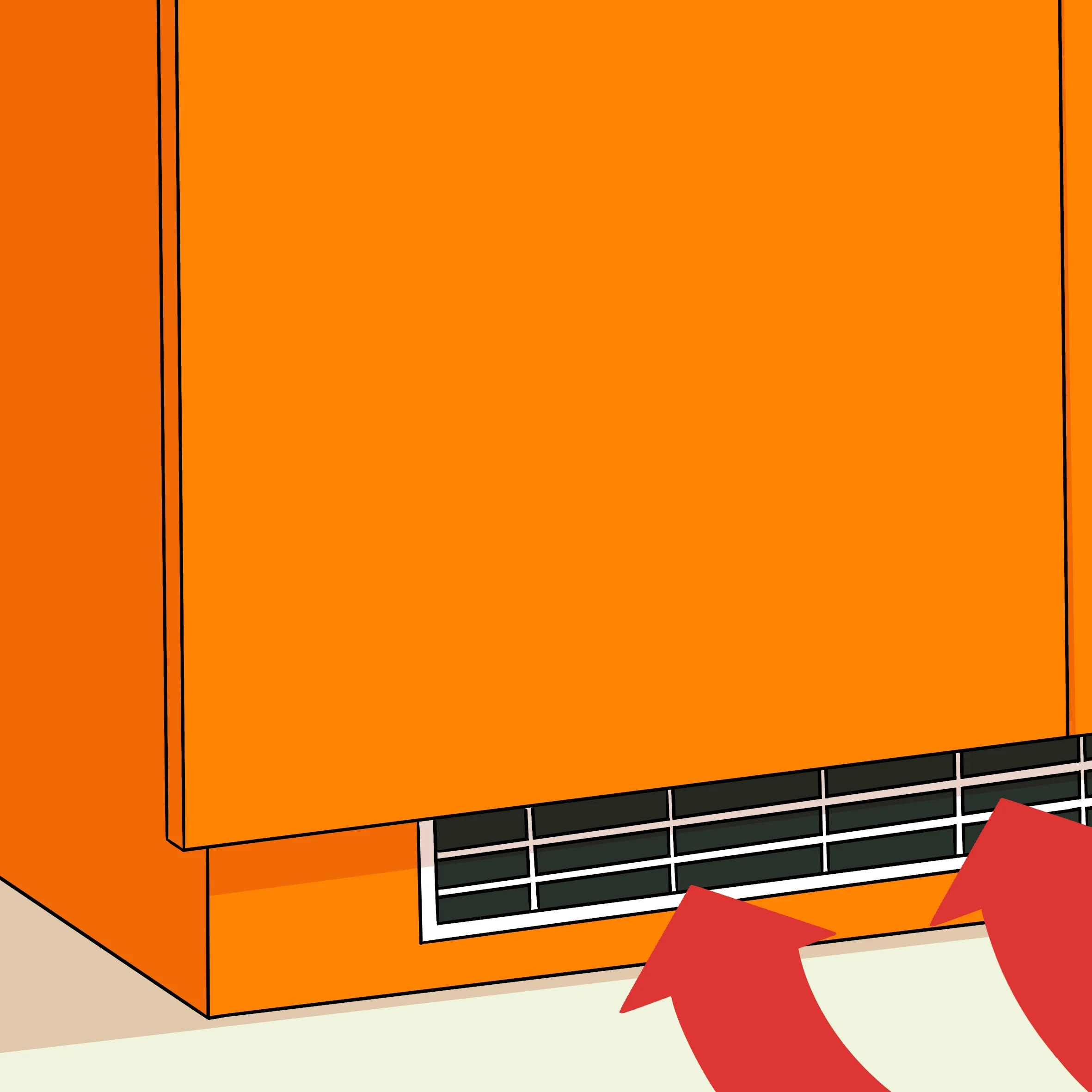 Lüftungsgitter Klimaplatten in der Küche - Funktion der Lüftungsgitter