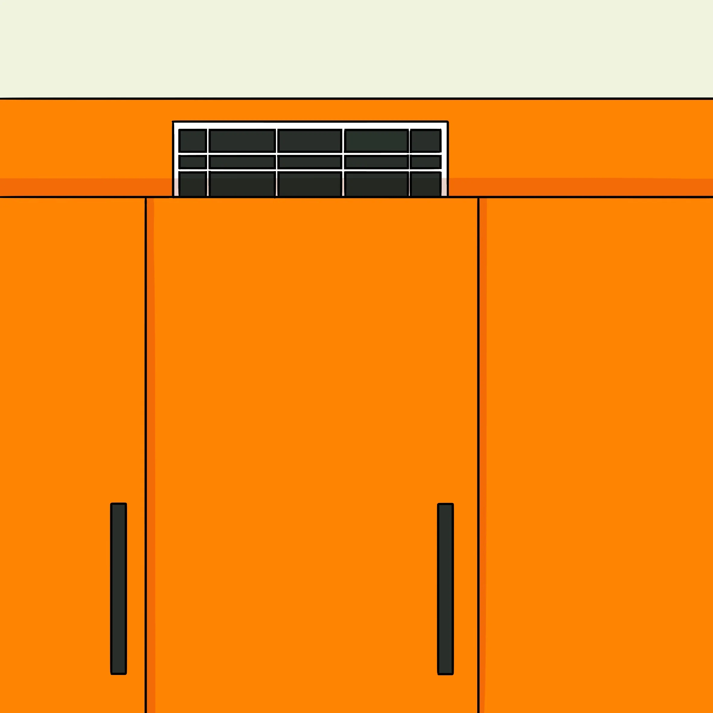 Lüftungsgitter Klimaplatten in der Küche - speziell im Hängeschrank